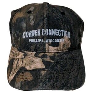Camouflage Cap Hat "Corner Connection Phillips, WI"